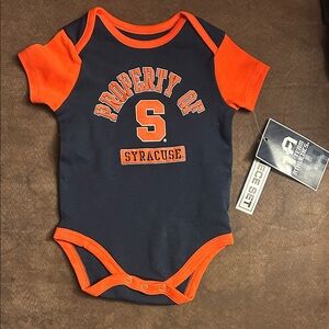 Brand New Navy and Orange Syracuse Kids One Piece